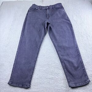 Aeropostale Curvy Mom Jean Women 12 REG Black High Rise Tapered Relaxed Denim